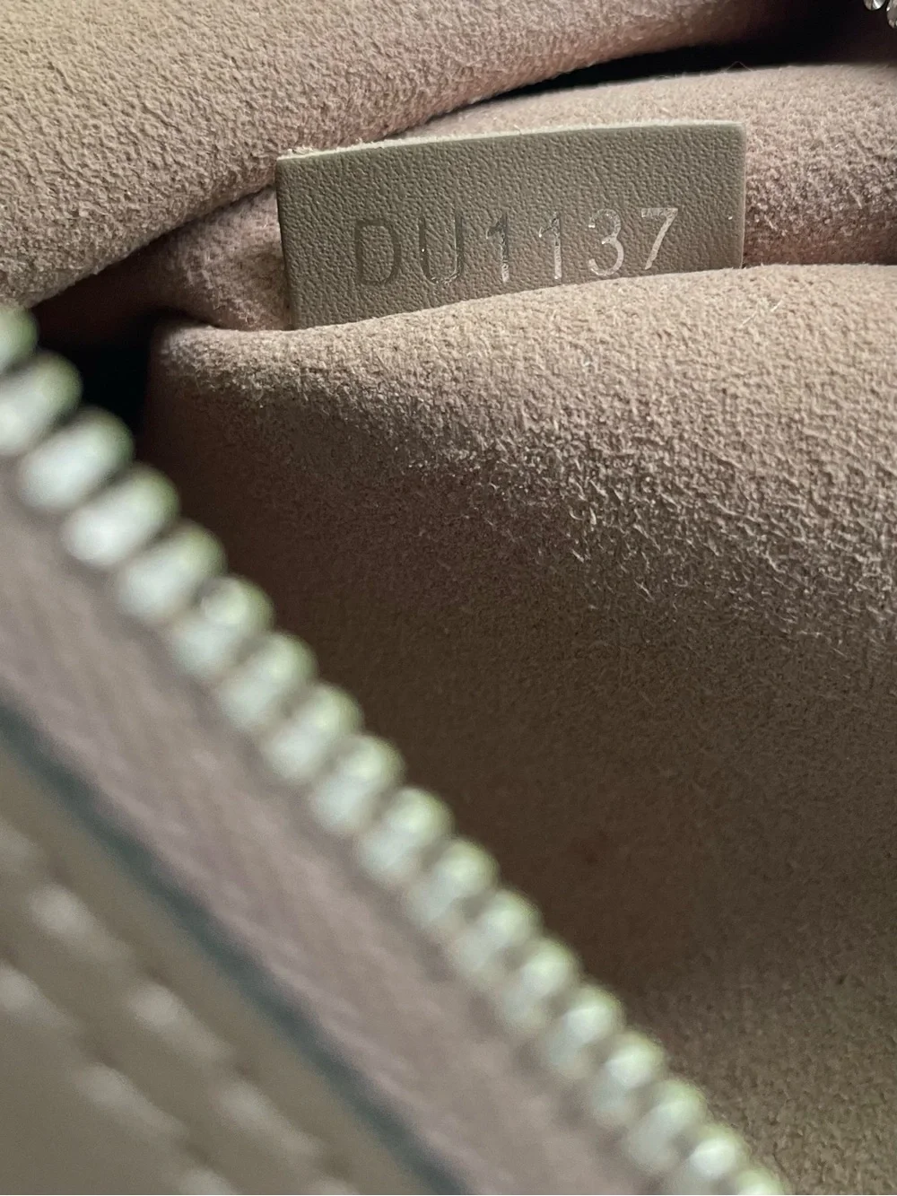 Louis Vuitton Mahina Hina Leather Pouch Wristlet in Galet Taupe
